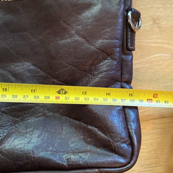 Valentina In Pell Brown Genuine Leather Briefcase Made In Italy - Picture 4 of 17